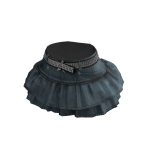 Denim Skirt w Studded Belt