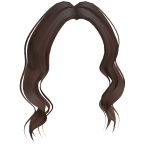 Curly Bangs in Brown